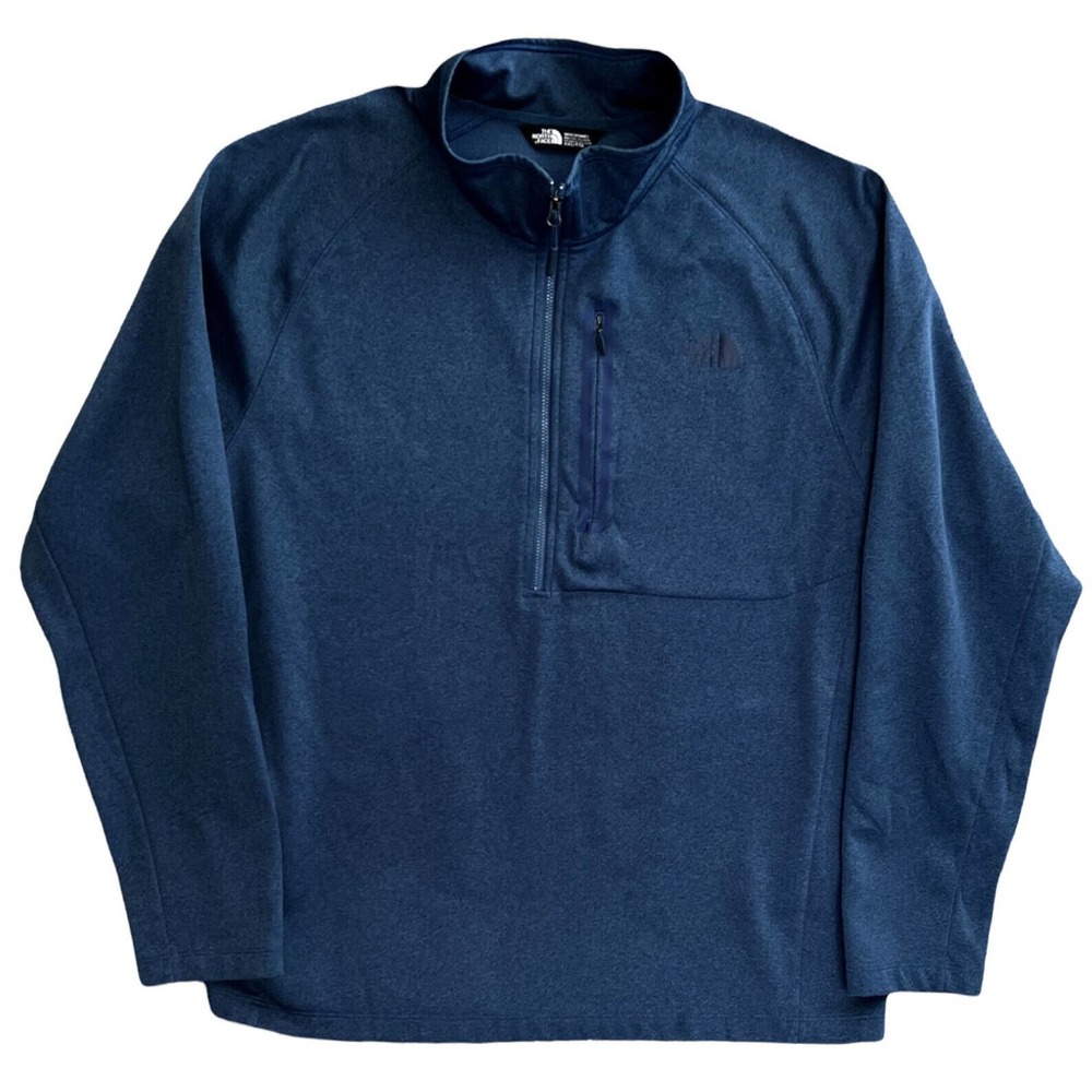 Mens North Face Fleece Jacket 2XL Canyonlands 1/2‎ Zip Pullover Sweater TNF